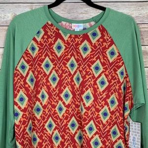 LuLaRoe Women's Randy Baseball Top Brand New